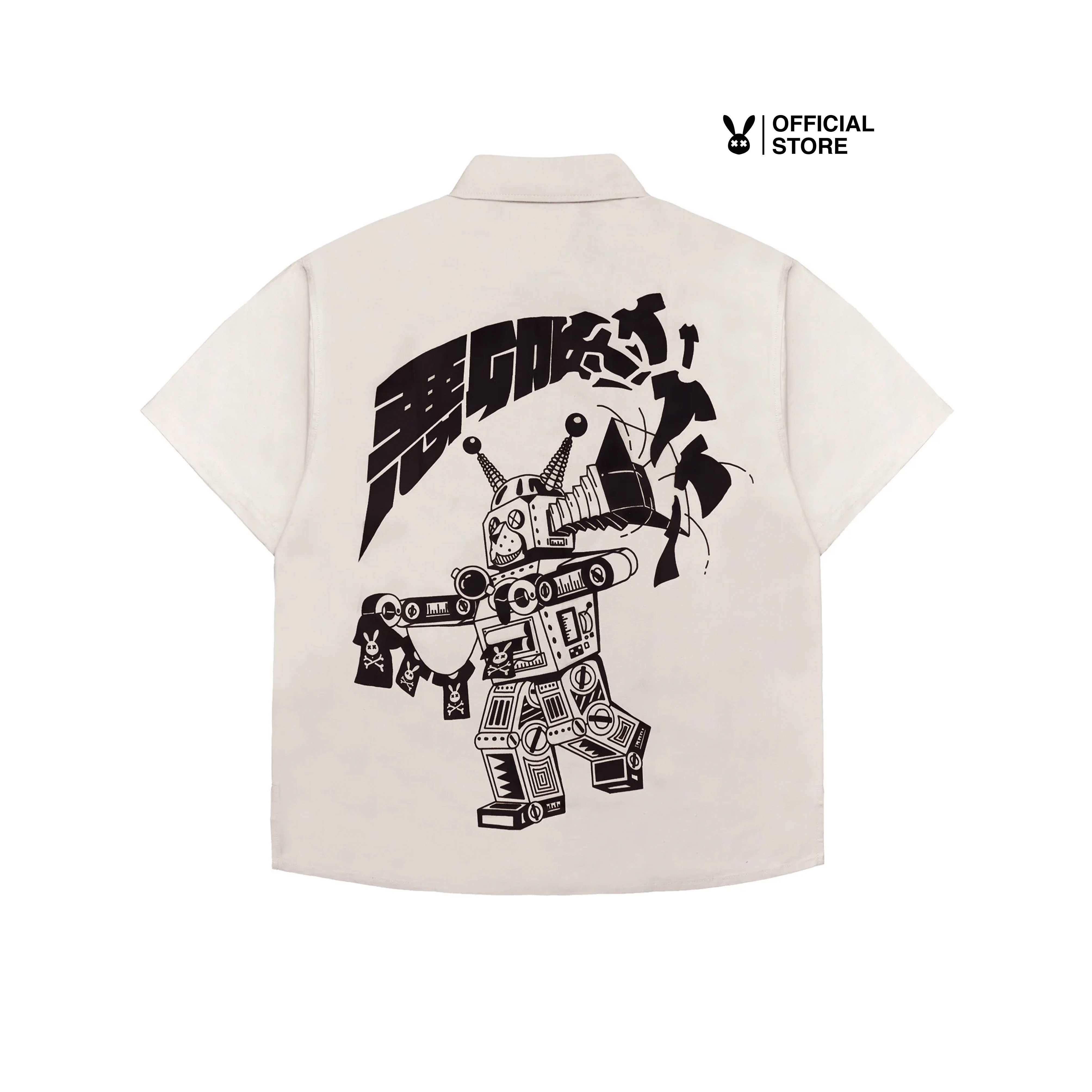 Áo sơ mi unisex bad rabbit evil robot shirt 100% cotton - local brand chính hãng
