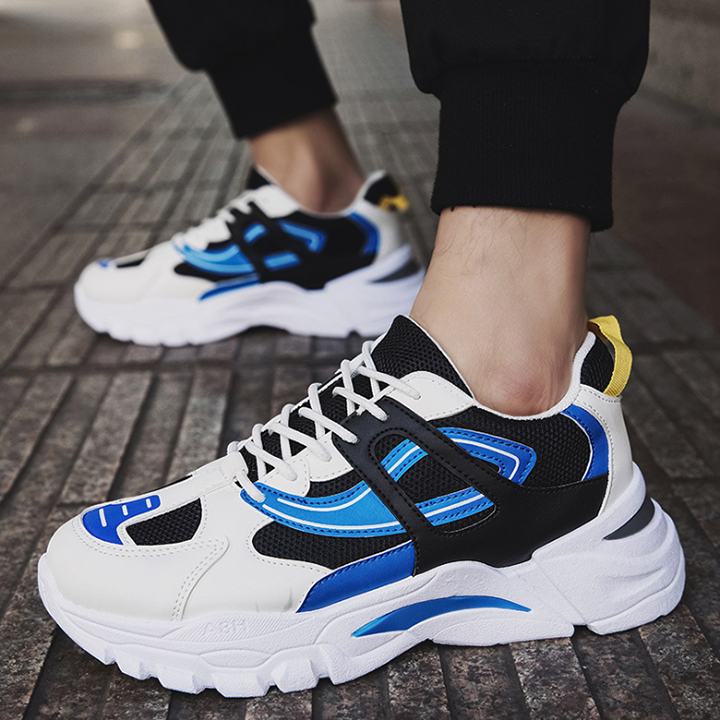( Hàng có sẵn ) Giày thể thao nam sneakers cá tính - Mã số 037 - Ba màu : Đen , Xanh , Trắng