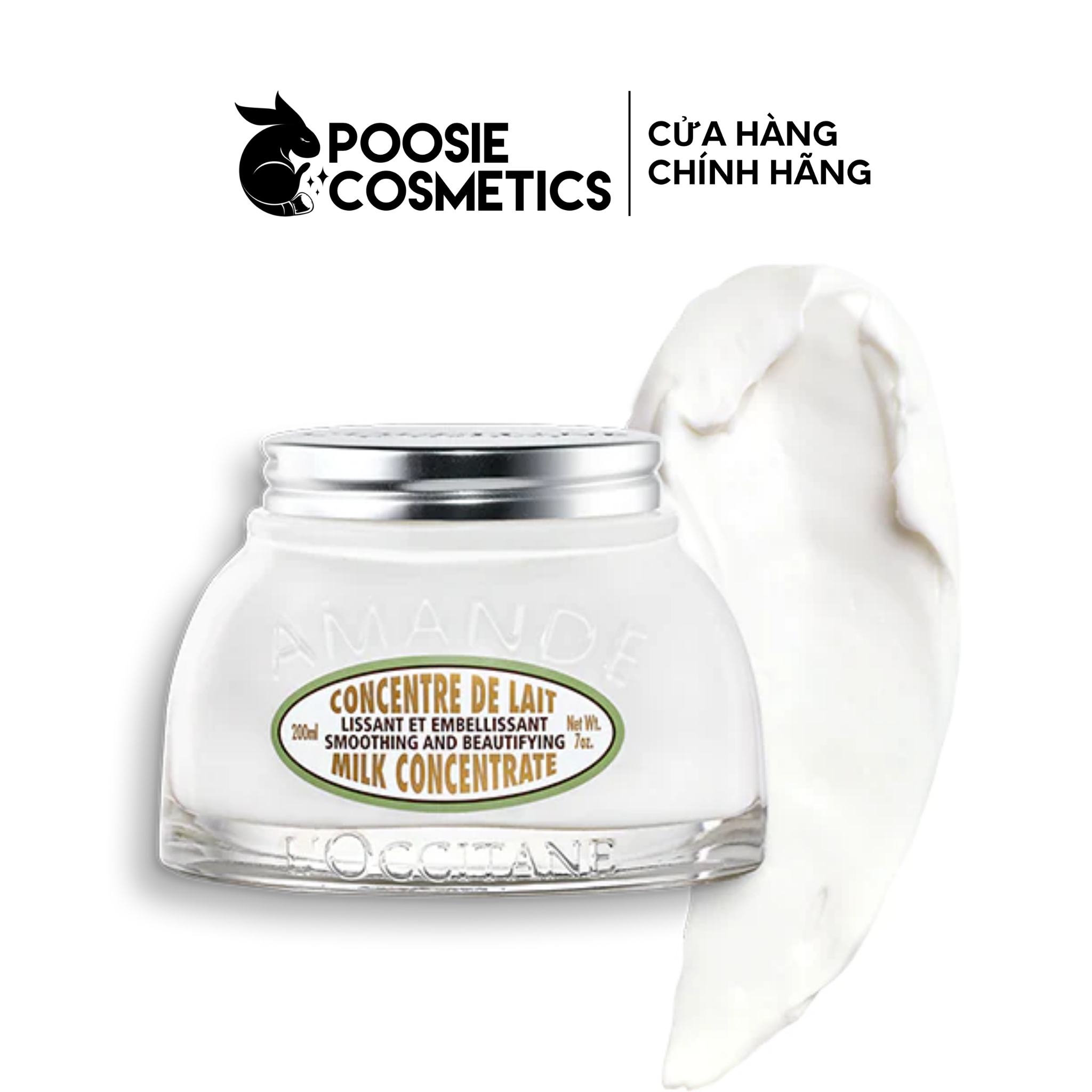 Kem dưỡng thể săn chắc da L'Occitane Almond Milk Concentrate 200ml