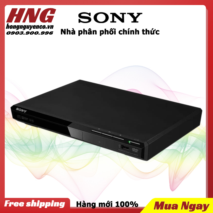 {Voucher 20K + phí vận chuyển} Đầu đĩa DVD Sony DVP-SR370 - Hàng phân phối chính hãng - Bảo hành 1 năm