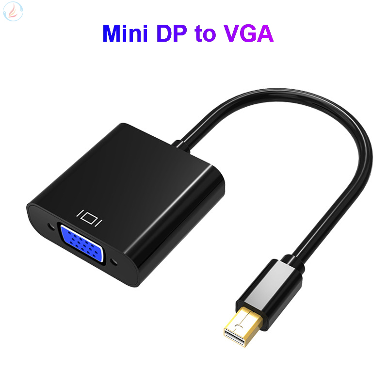 Mini DP TO VGA Adapter 1080p Thunderbolt Male Mini Display Port to Female VGA Cables Mini Display port to VGA monitor projector projector, TV Converter Adapter for laptop