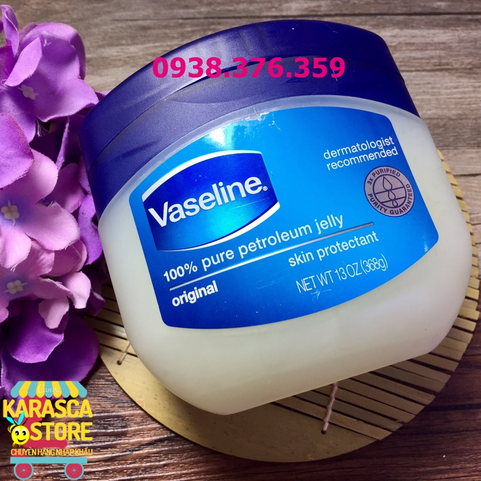 Sáp Dưỡng Ẩm Vaseline Original 100% Pure Petroleum Jelly 368Gr - Hộp Siêu To Khổng Lồ