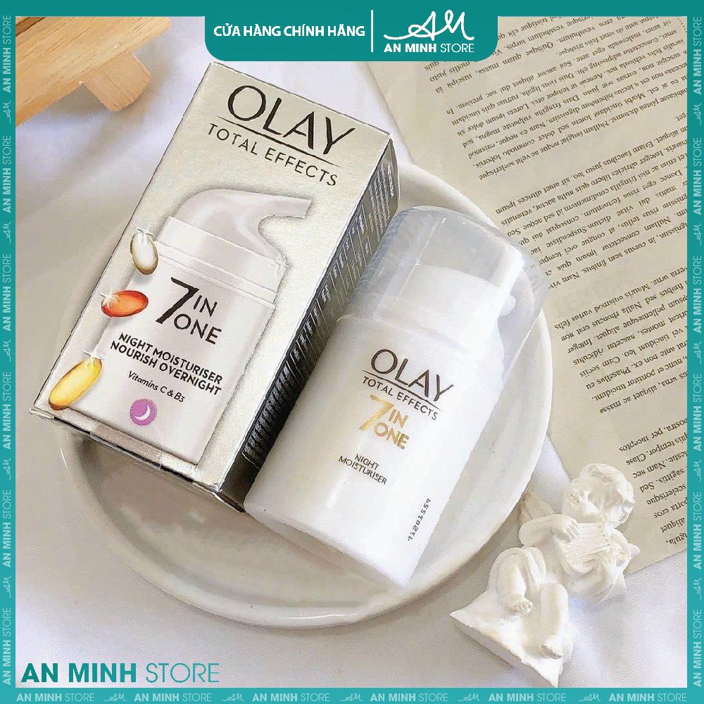 Kem dưỡng Olay Total Effects 7in1 ban đêm 50ml chống lão hóa, sáng da