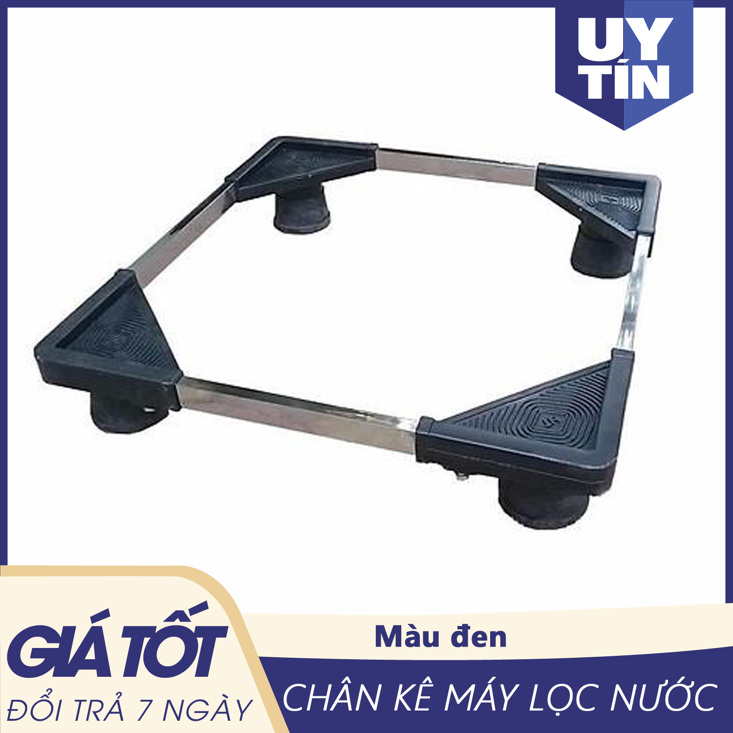 Chân kê tủ lạnh, máy giặt - Chân kê, chân kê đa năng, Chân Kệ Tủ Lạnh, Máy Giặt, Máy Lọc Nước Inox , Kệ thông minh cho tủ lạnh, máy giặt - Tăng giảm 4 chân, các chiều.