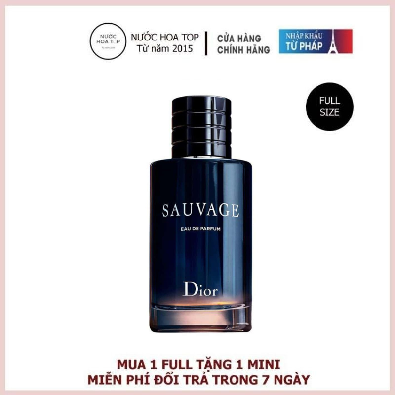 Nước hoa Nam, Nước Hoa Dior Sauvage EDP 100ml - Nước Hoa Chính Hãng