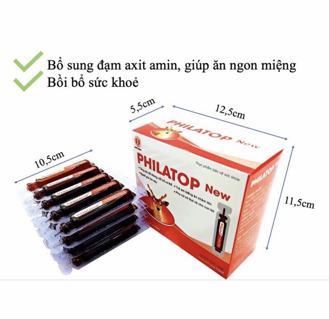 PHILATOP con hươu ống nhựa - Dùng cho trẻ biếng ăn, chậm lớn, người già, tăng sức đề kháng
