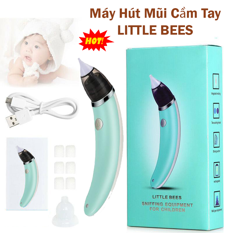 Máy hút mũi cầm tay Little Bess cho bé - Máy hút mũi cầm tay cho bé tại nhà - Sử dụng pin sạc rất cơ động - Có 5 chế độ hút giúp mẹ hút mũi bé một cách dễ dàng sạch sẽ - Đầu hút mềm dẻo không làm đau bé.