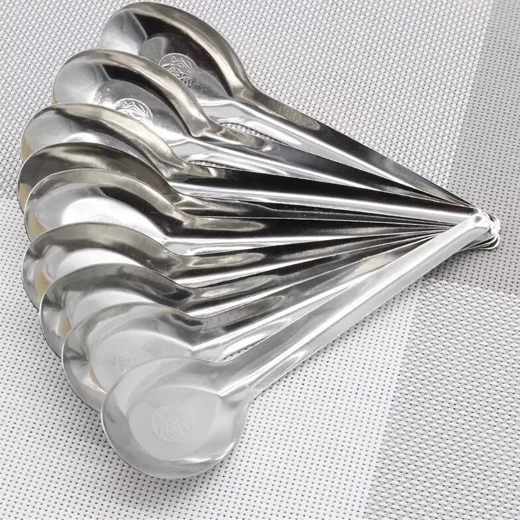 COMBO 10  Muỗng ăn thép không gỉ, muỗng, thìa dùng cho nhà hàng, canteen