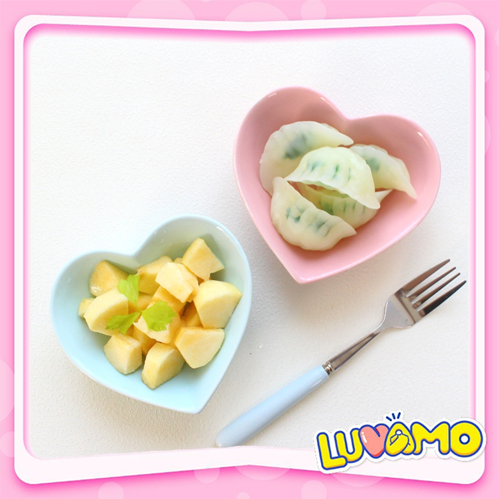 Bát sứ ăn dặm kiểu Nhật trái tim đáng yêu kích thích thị giác, chất liệu và thiết kế an toàn cho trẻ, cam kết sản phẩm như mô tả
