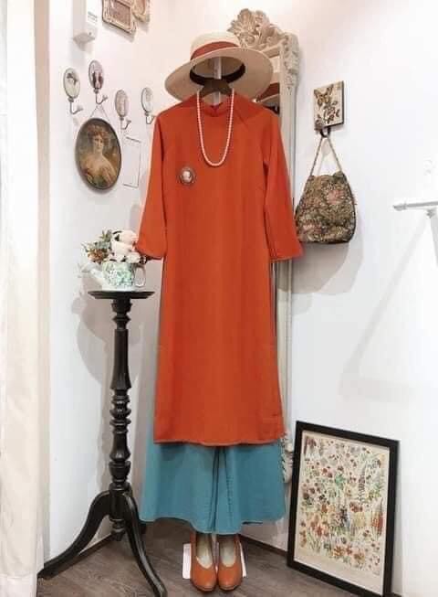 Áo dài Tây Thi suông dáng xưa mẫu hot 2024, áo dài cách tân mặc tết