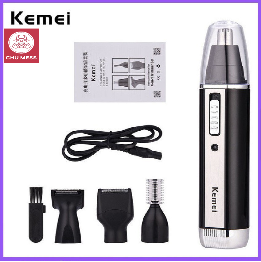 Tông đơ kiêm máy cạo râu đa năng 4 trong 1 kemei km-6630