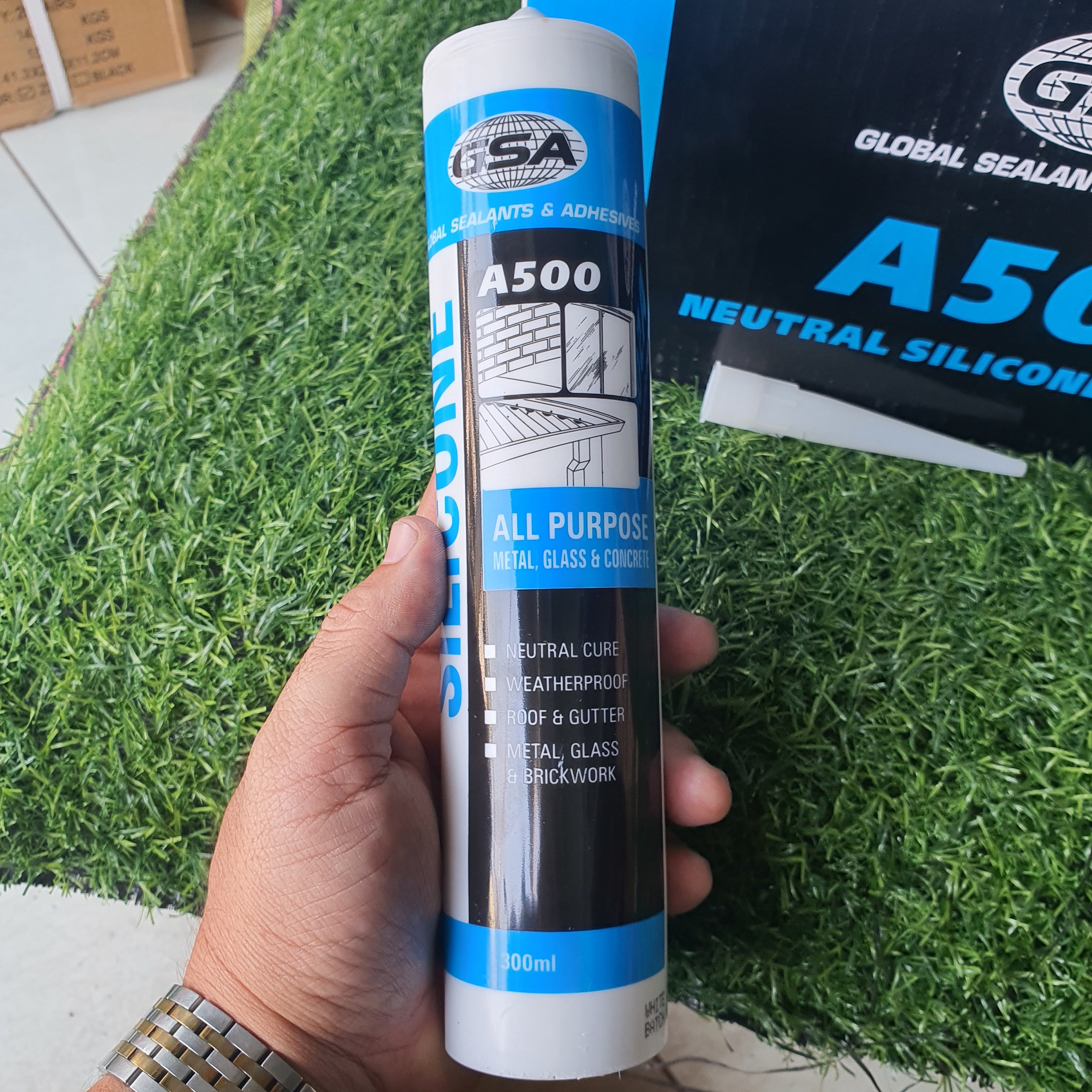 Keo silicone a500 gsa, keo trung tính a500 gsa màu trắng sữa - 1 chai