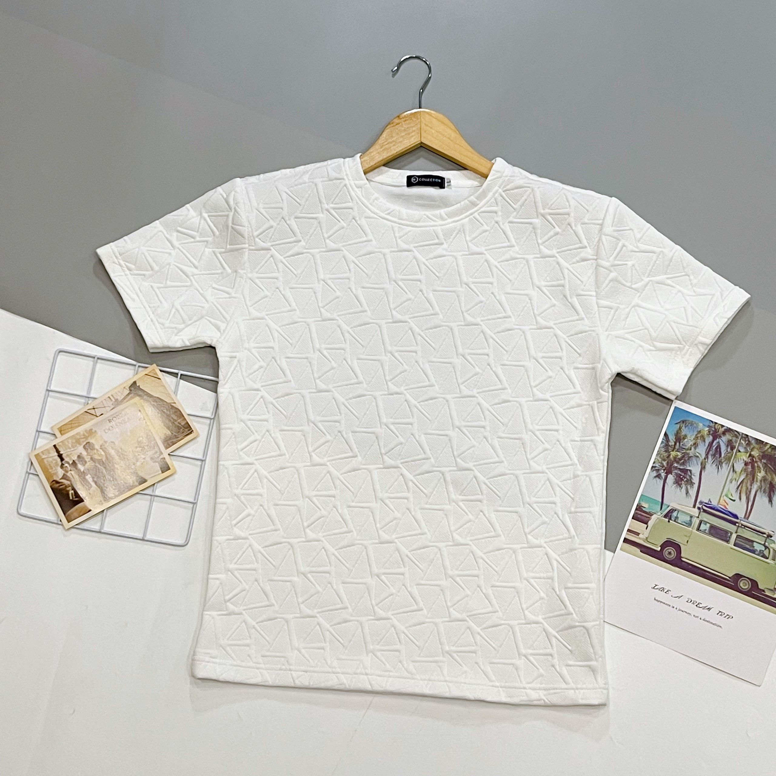 Áo Thun Nam Cổ Tròn Tay Ngắn Chất Cotton xốp Logo IV In Nổi Sang Trọng Lịch Lãm Lịch Sự mẫu mới cao cấp chuẩn