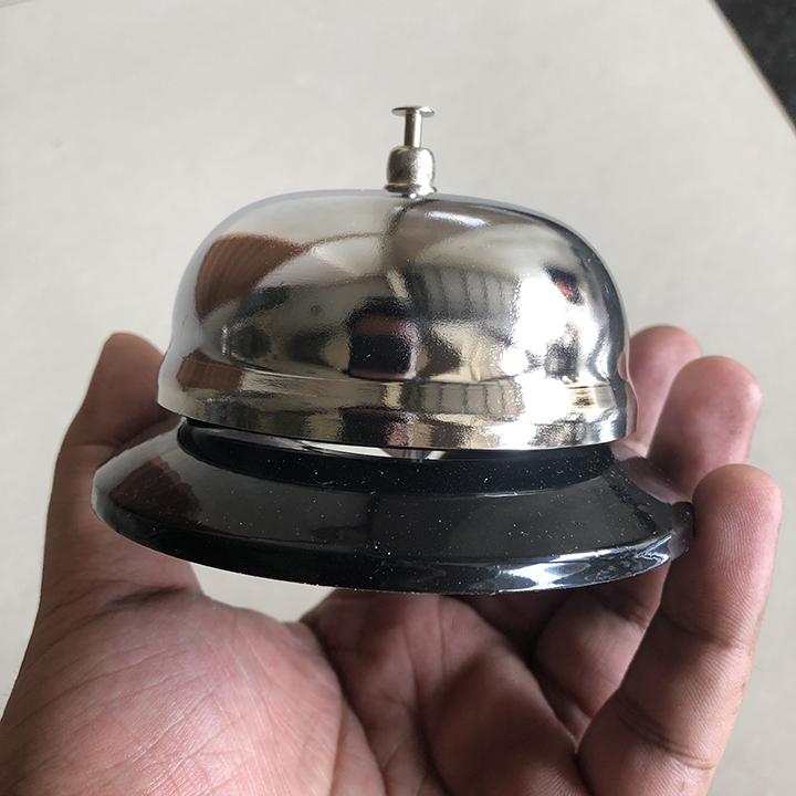 chuông để bàn phục vụ Cho Khách Sạn, Quầy Phục Vụ 10cm* 6.5cm inox
