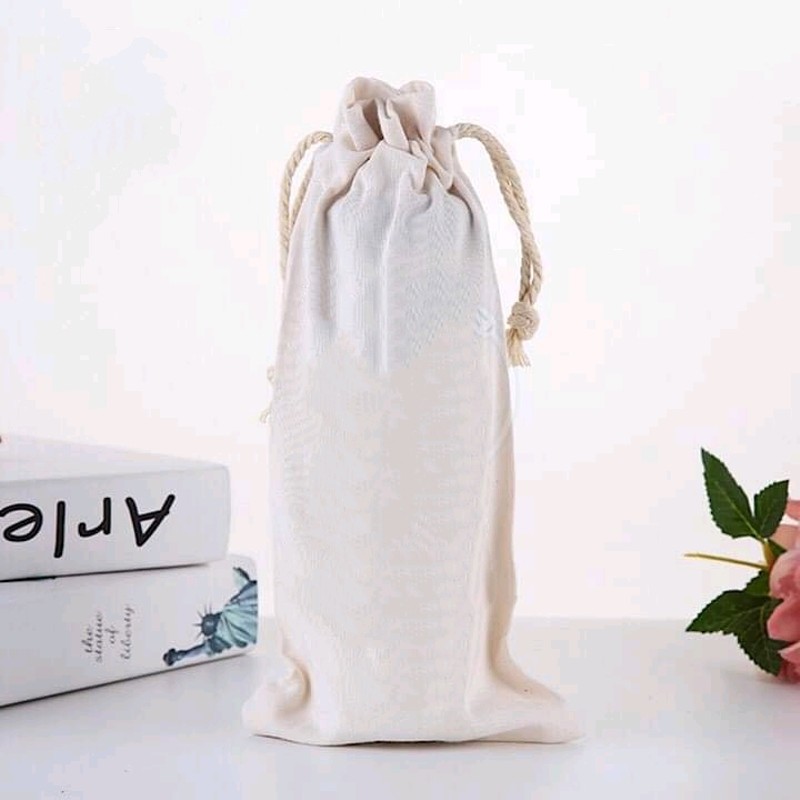 Túi vải canvas rút dây đựng bình nước tiện lợi my bottle