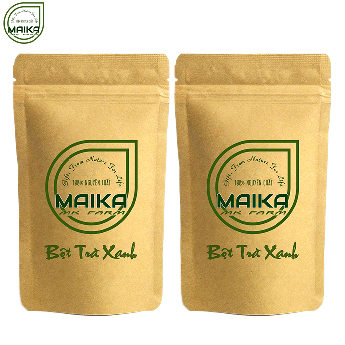 Combo 2 bột trà xanh nguyên chất 50g mk farm - trị mụn hiệu quả