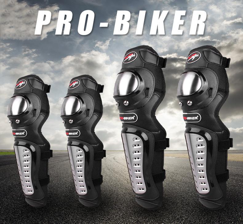 Giáp bảo vệ chân tay đi xe máy - giáp bảo hộ đi phượt inox pro x - probiker