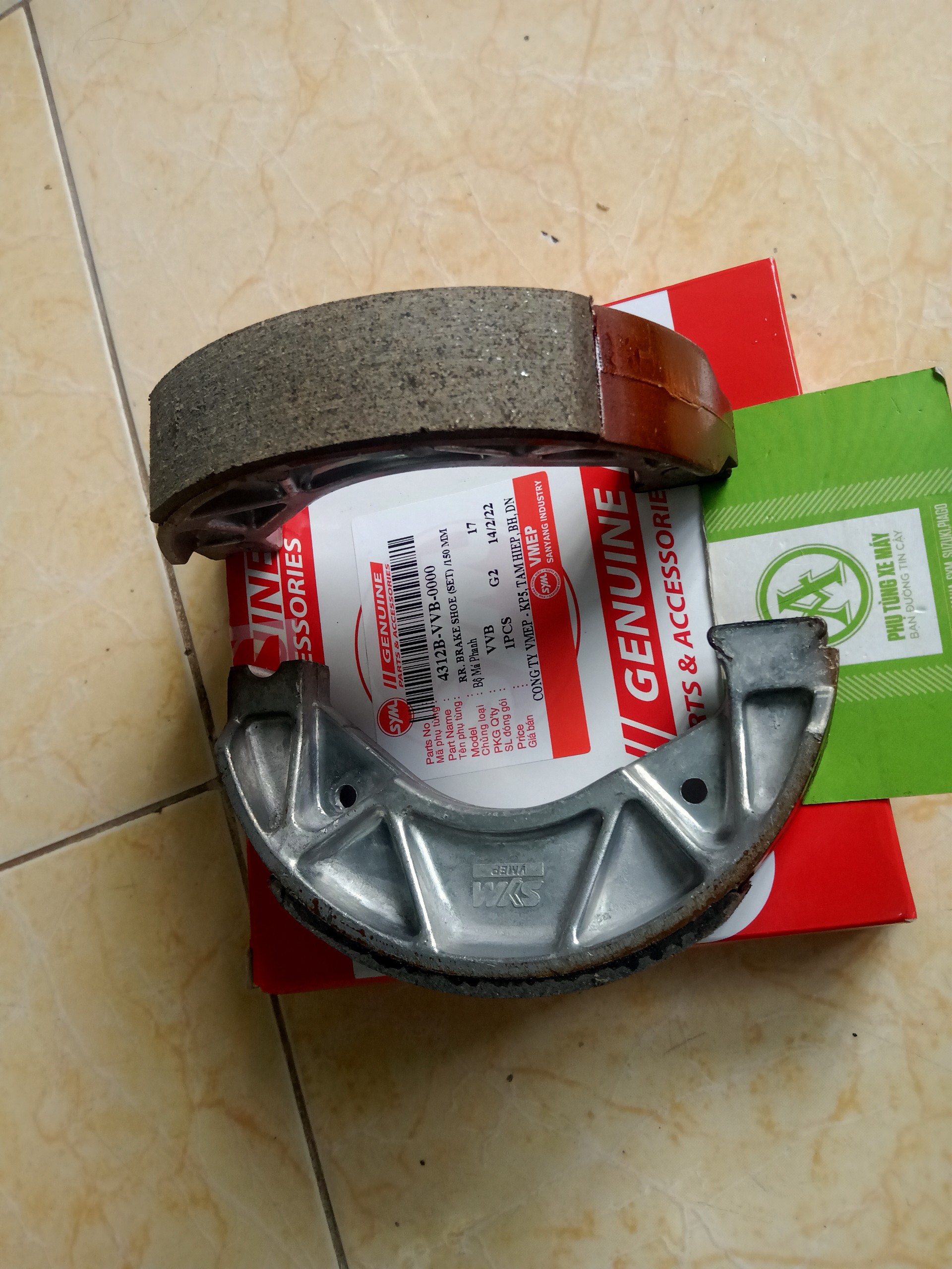 Bố thắng sau cho xe sym shark 125