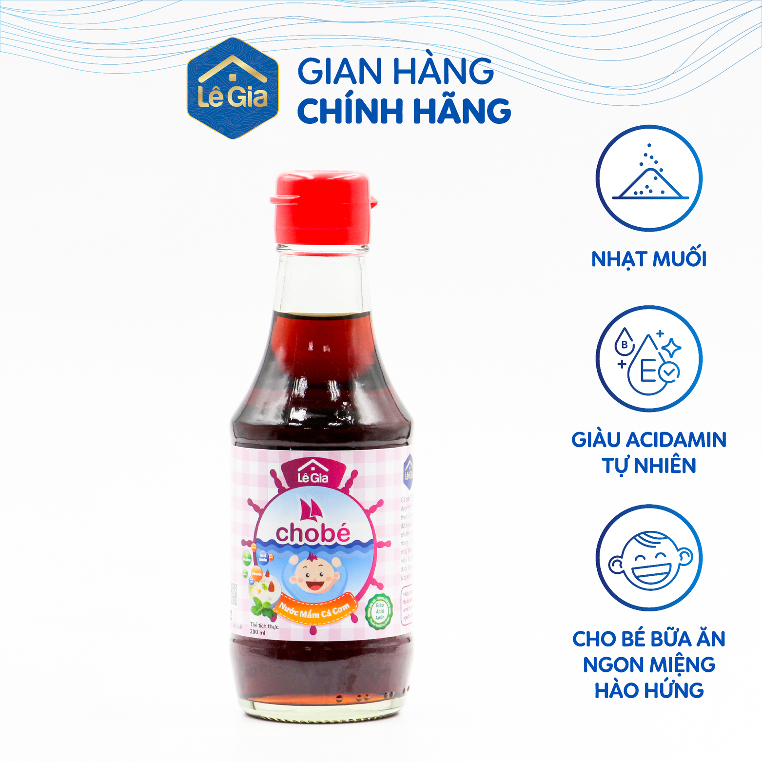 Nước mắm Lê Gia cho bé ăn dặm 200ml