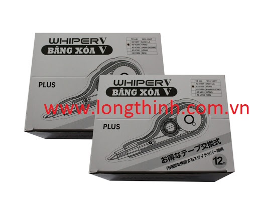 Hộp 10 bút xóa kéo lớn plus v/wh-105t - 5mm x 12m