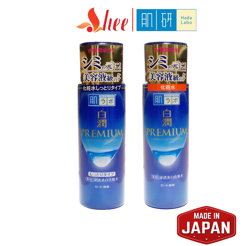 Nước Hoa Hồng Hada Labo Gokujun Whitening Lotion Rohto Dưỡng Trắng Nhật Bản 170ml