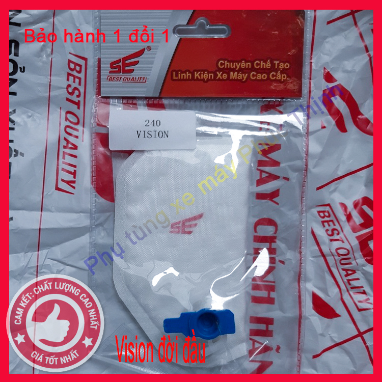 Lưới lọc xăng xe máy Vision đời đầu thương hiệu SE, bảo hành 6 tháng