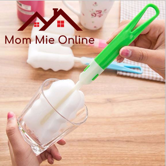Combo 2 Dụng cụ cọ rửa ly chai lọ đầu mút chuyên dụng - J123