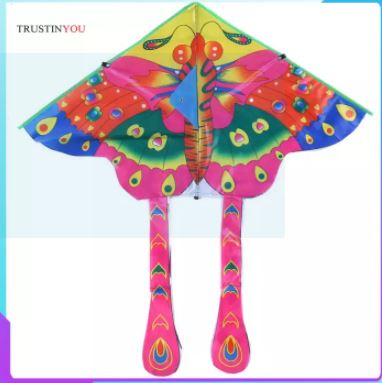 Diều Bướm Vải Sáng Màu 90X50Cm, Diều Trẻ Em Gấp Được Ngoài Trời ko kèm dây
