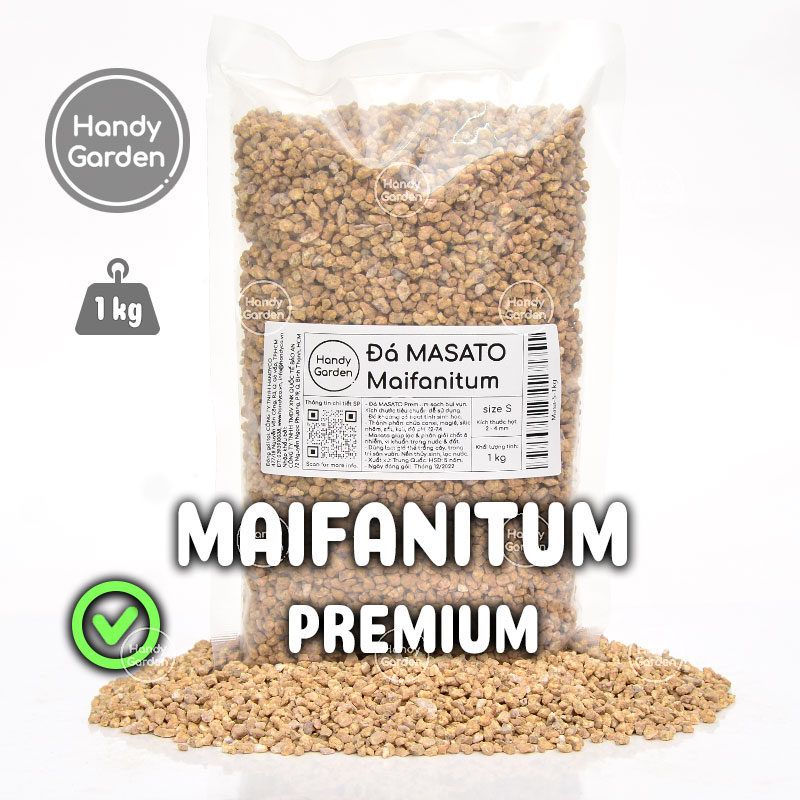 [HCM] Đá Masato Premium Maifanitum chuẩn size 1-2mm, 2-4mm, 4-8mm giữ màu sen đá rải mặt chậu trộn đất trồng kiểng lá xương rồng sen đá Hàn Quốc cây nắp ấm | HandyGarden