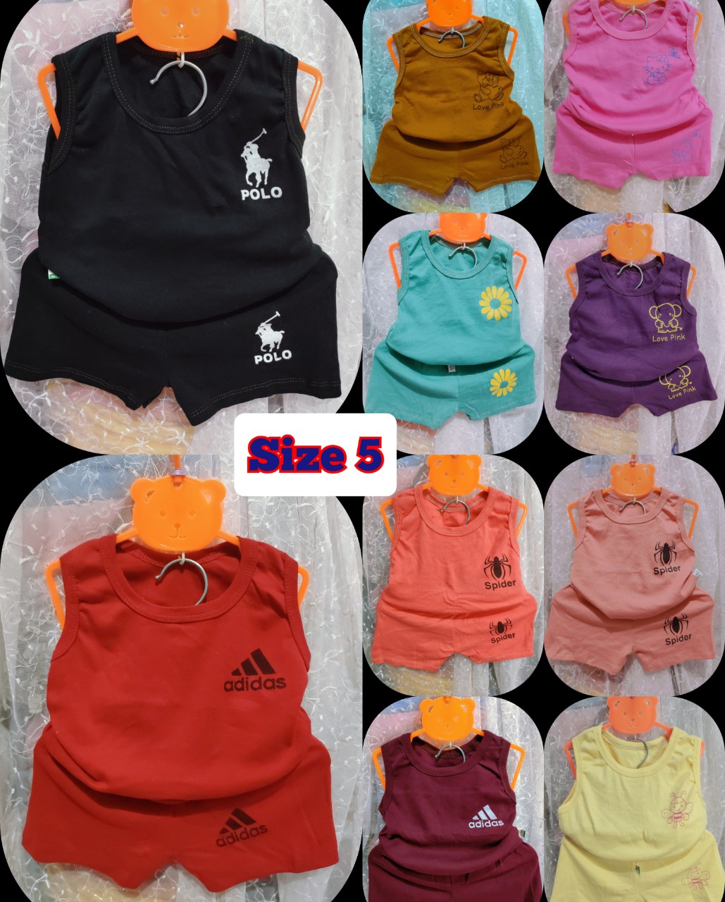 Bộ 3 lỗ bé trai gái cotton 4c - ảnh thật 100%