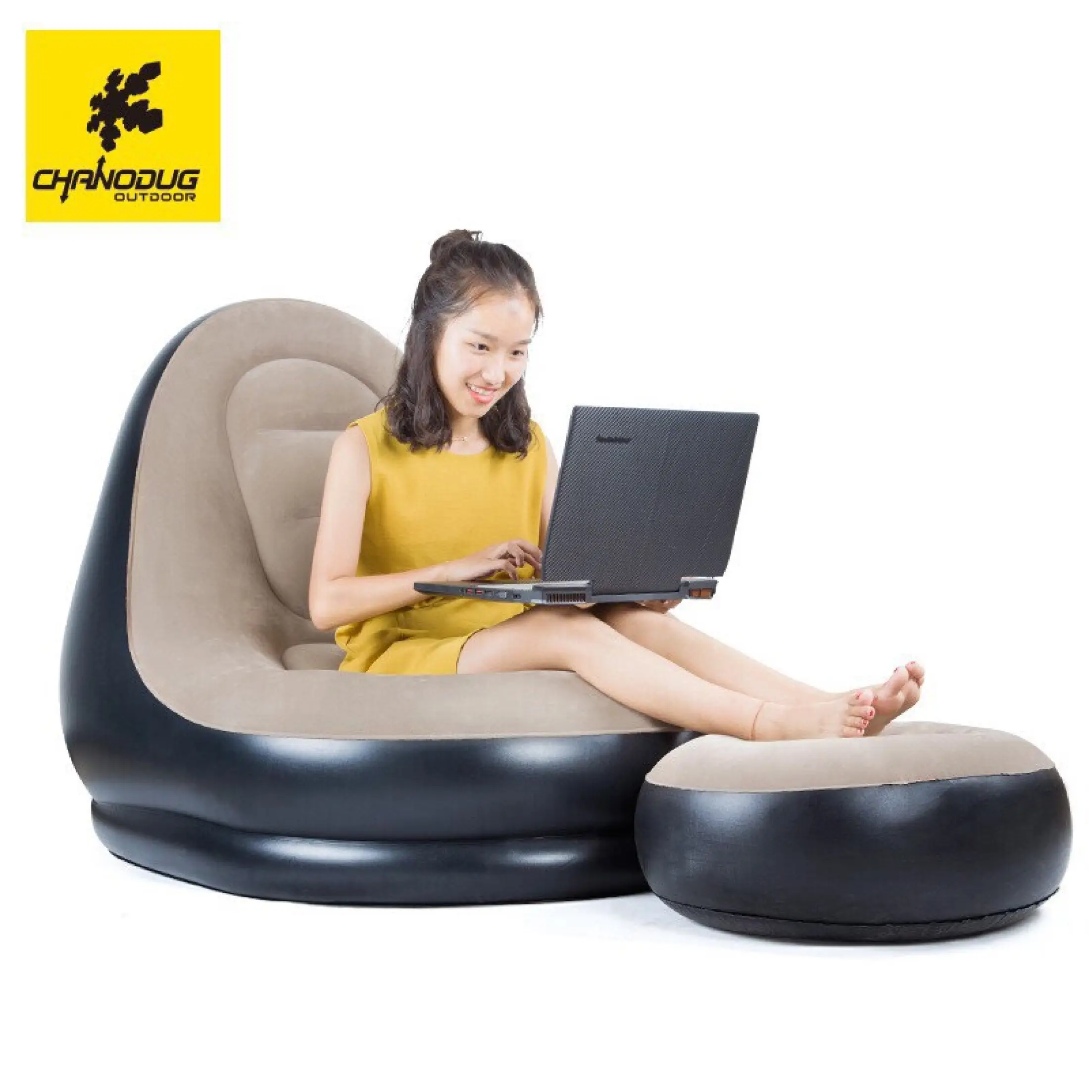 Ghế hơi, ghế hơi tựa lưng, sofa hơi [ TẶNG KÈM BƠM] ghế sofa hơi êm ái CHANODUNG