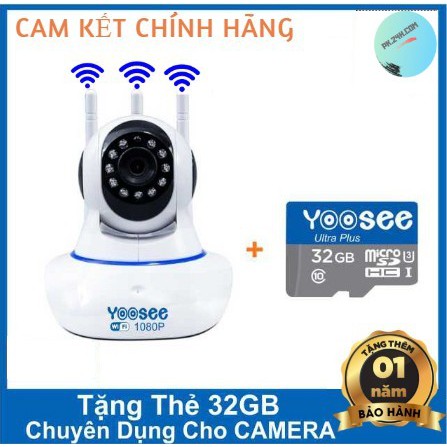 Camera yoosee wifi 2.0mpx fhd 1080p - kèm thẻ nhớ 32g yoosee