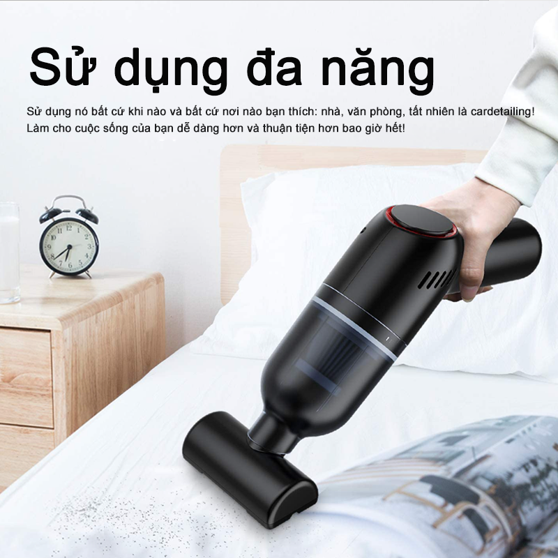 8000 pa máy hút bụi cầm tay mini- máy hút bụi không dây gia đìn-hút bụi ô tô, giường đệm, mọi ngóc ngách, cầm tay mini