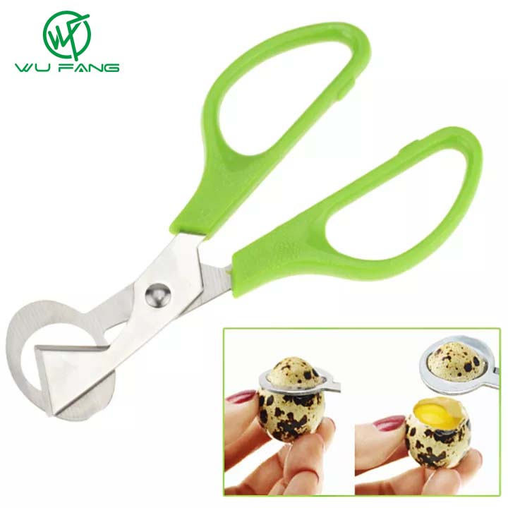 WU FANG Máy Cắt Trứng Chim Dụng Cụ Nhà Bếp Inox Dụng Cụ Mở Trứng Vỏ Trứng Máy Đánh Trứng Chim Cút Dụng Cụ Làm Trứng Di Động