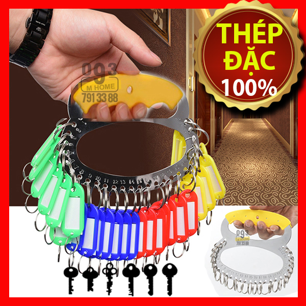 Móc treo chìa khóa cầm tayhộp đựng chìa khóa móc treo kèm thẻ ghi nhớ, tay cầm giữ chìa khóa 18 cái 28 cái