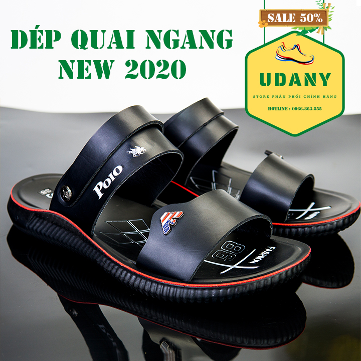 [ DÉP QUAI NGANG L1 ]  DÉP NAM, DÉP DA NAM, DÉP QUAI NGANG ĐẾ ĐÚC CAO SU SIÊU BỀN CHỐNG NƯỚC TỐT