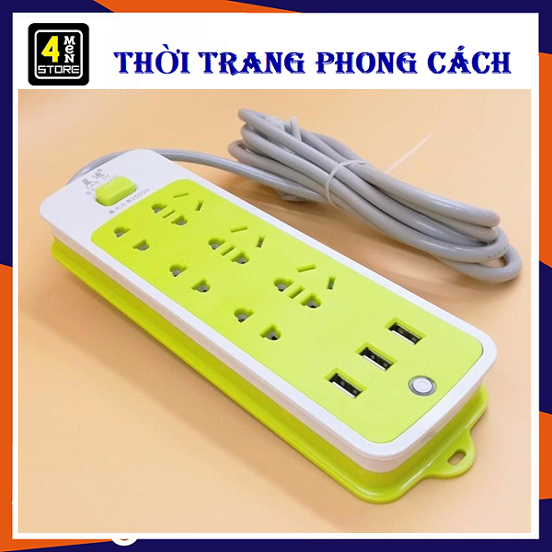 ⚡⚡ ổ cắm điện đa năng - ổ cấm 6 lỗ và 3 cổng sạc usb siêu tiện ích ⚡⚡