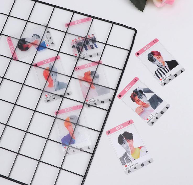 SET 8 CARD NHÁM BTS NHỰA TRONG SUỐT ANSWER