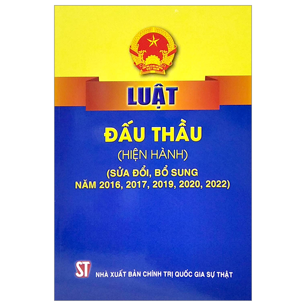 Fahasa - luật đấu thầu (hiện hành) (sửa đổi, bổ sung năm 2016, 2017, 2019, 2020, 2022)