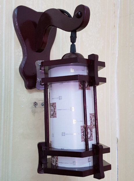 ĐÈN ỐP TƯỜNG TRANG TRÍ PHÒNG NGỦ, CẦU THANG- ĐÈN GỖ CHÓA TRANG TRÍ - KÈM BÓNG LED