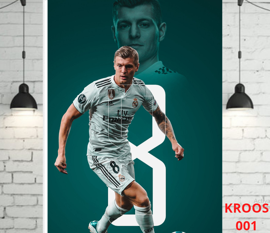 Decal Poster dán tường Kroos  cực đẹp dễ sử dụng - LiDO Sports
