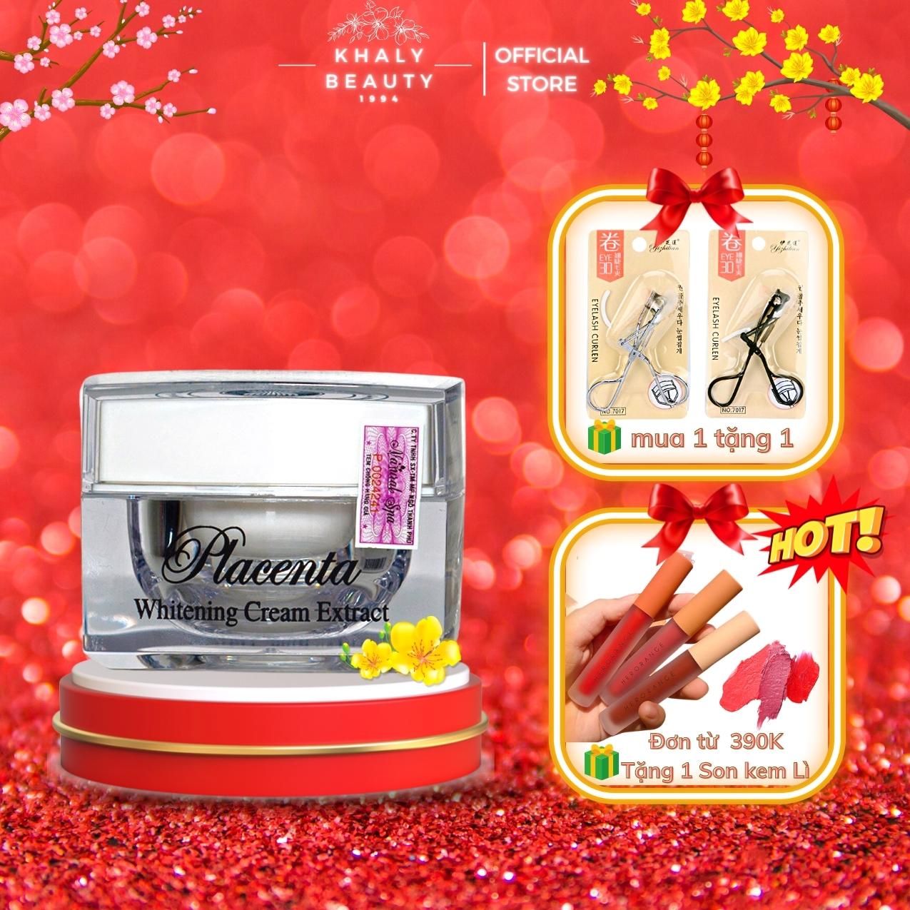 Kem dưỡng trắng da nhau thai cừu PLACENTA 30g, cho làn da trắng mịn màng, căng bóng - Khaly beauty