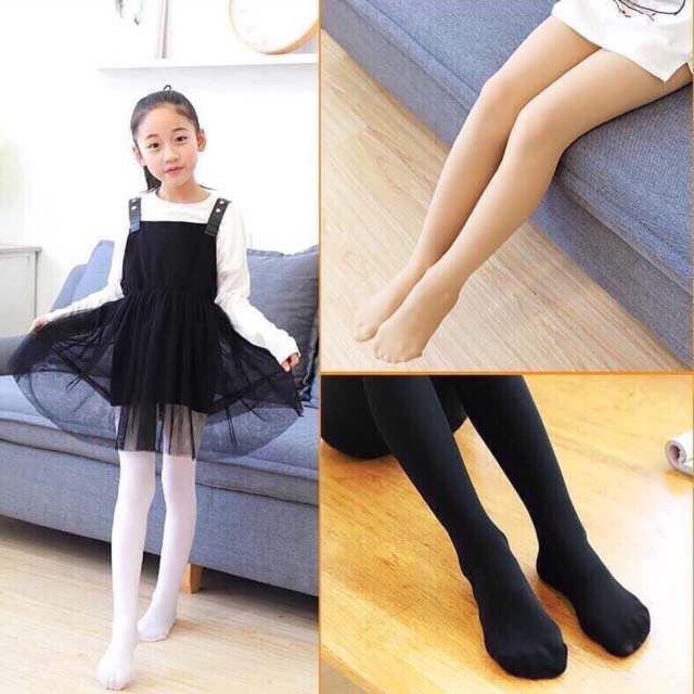 Quần tất cho bé gái 3 màu da, đen, trắng, quần boot hoạt hình ngộ nghĩnh (từ 2 - 10 tuổi)
