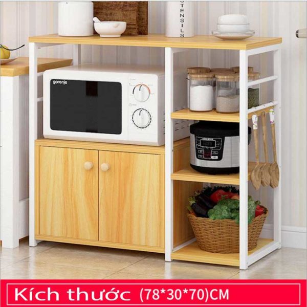 Kệ đa năng- kệ để đồ nhà bếp VKPK09 - kệ khung sắt sàn gỗ - Nội thất lắp ráp Viendong Adv