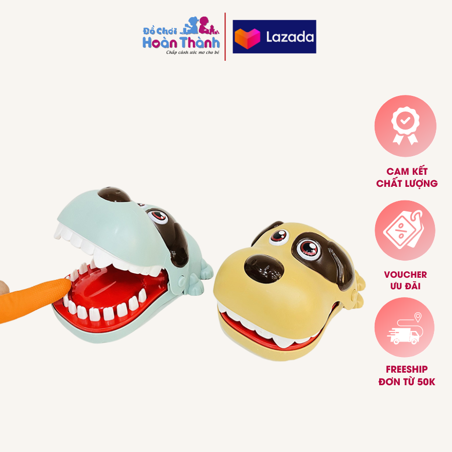 Đồ chơi thú cưng cấn ngón tay cho bé, hình chú chó , cá sấu, phù hợp trẻ em 1- 5 tuổi