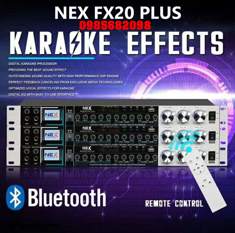 Vang cơ nex fx20 plus có điều khiển - tặng 2 dây canon