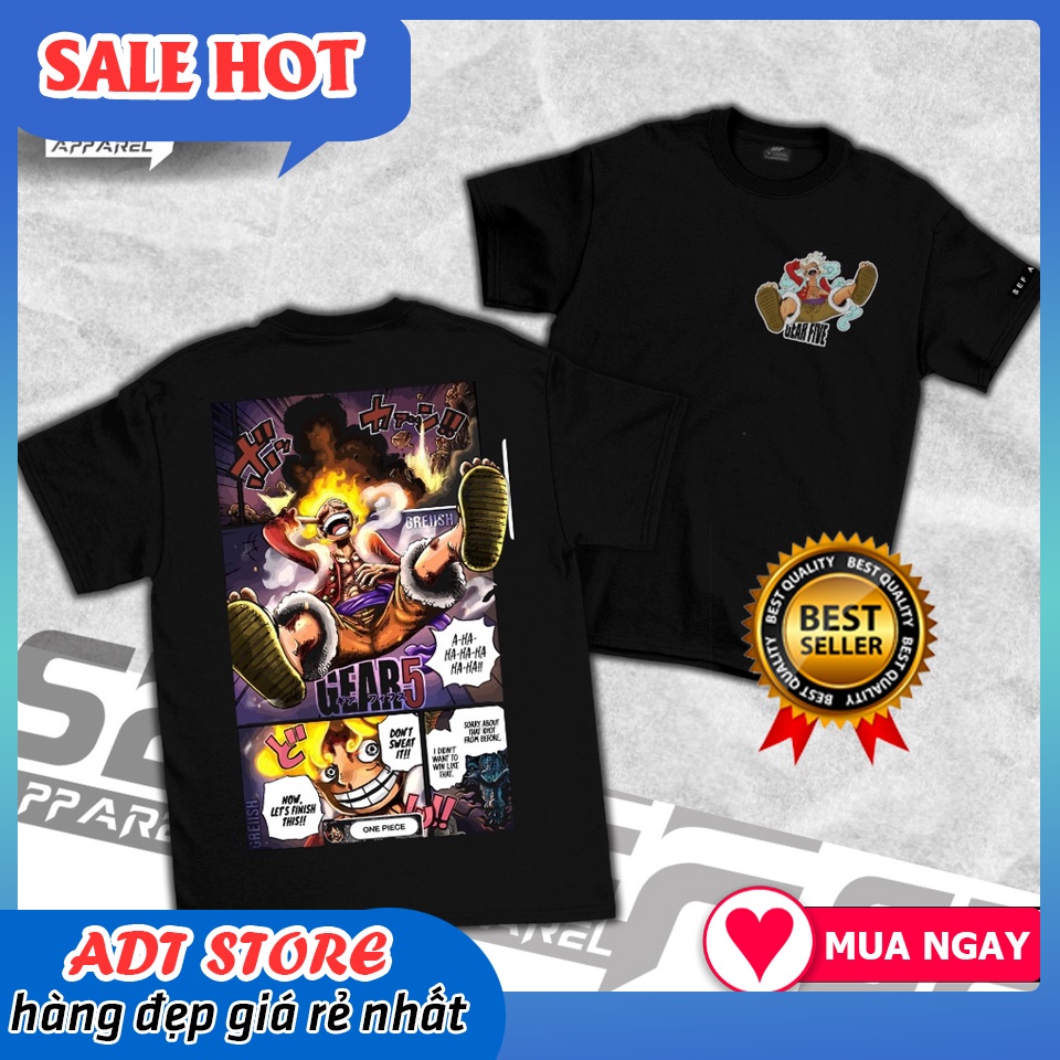 Áo thun Anime Luffy Gear 5 Sun God Nikka cực HOT giá siêu rẻ