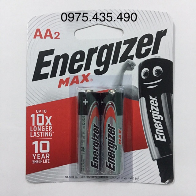Pin aa energizer e91bp2 1.5v chính hãng vỉ 2 viên