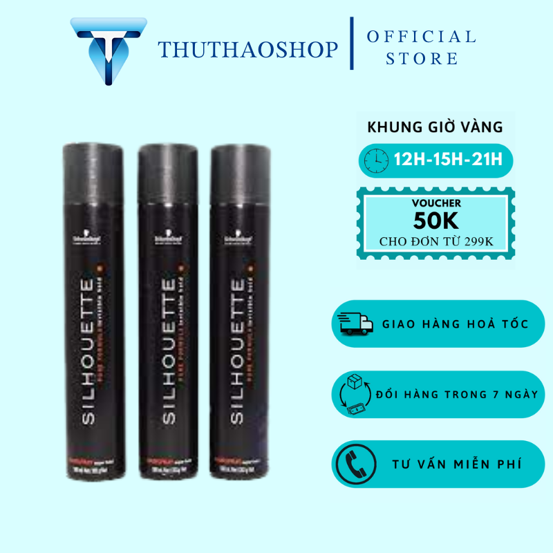 Gôm xịt tóc nam silhouette siêu giữ nếp, mùi hương nam tính