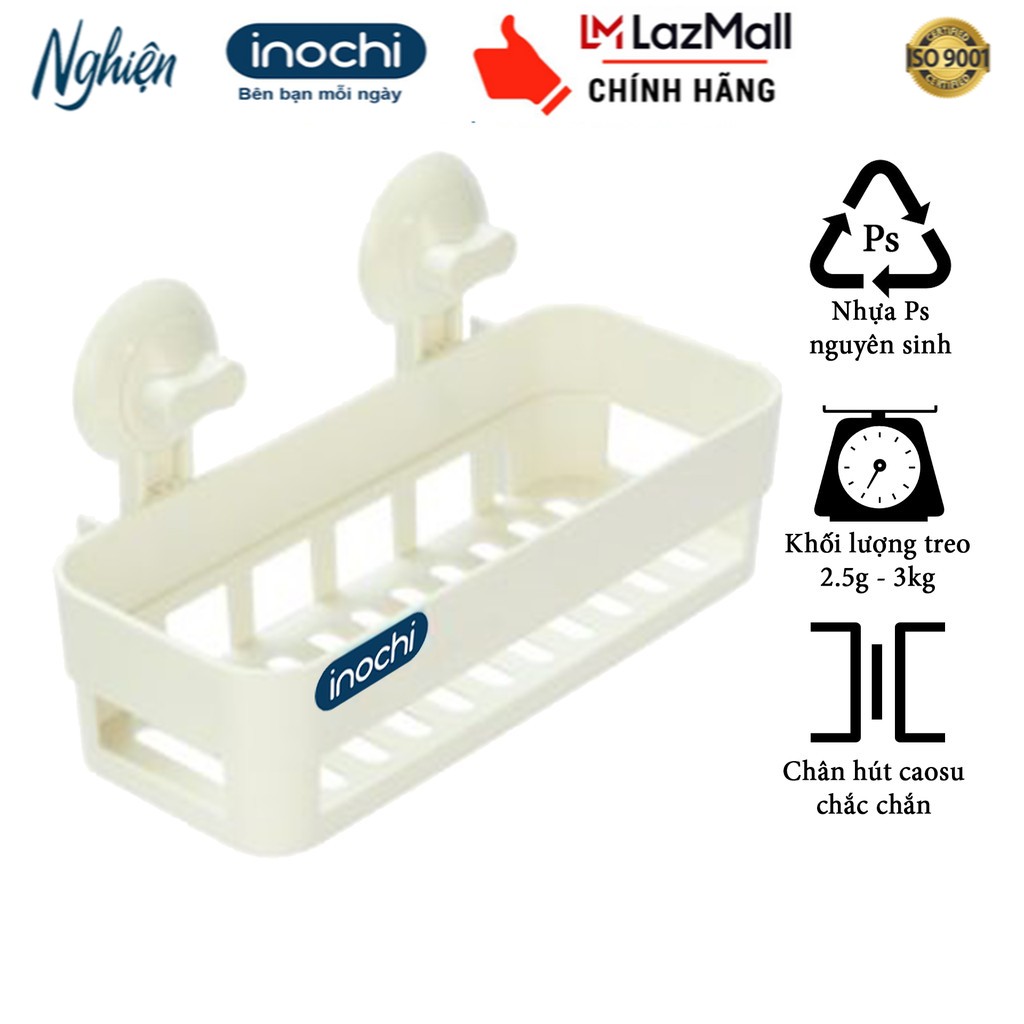 Kệ Nhà tắm-Giá treo INOCHICHI Nhật Bản , kệ treo tường , kệ treo tường trang trí , kệ treo tường nhà tắm , kệ treo đa năng Nhựa Cao Cấp Chắc Chắn Sang Trọng Gọn Gàng Tiết kiệm không gian phòng tắm KE013